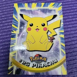 Topps Pokemon #25 Pikachu TV Animation Edition Collectible Trading Card VG+ - Image 3