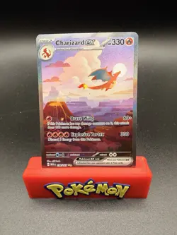 Pokemon TCG Charizard EX Scarlet & Violet 151 Card 199/165 Sir NM/M Condition-c - Image 1