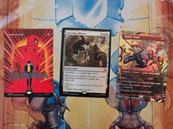 3x Spiderman Magic The Gathering R/M Cards: Path to Exile, Amazing Alliance, + - Image 1