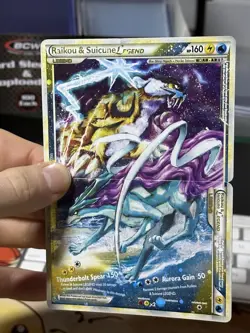 Raikou Suicune Legend 92/95 93/95 HGSS Unleashed 2010 Top Bottom Pokemon Card - Image 5