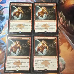 MTG Magic the Gathering Goblin Bombardment (279/765) Modern Horizons x4 cards - Image 1