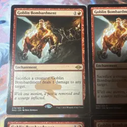 MTG Magic the Gathering Goblin Bombardment (279/765) Modern Horizons x4 cards - Image 2