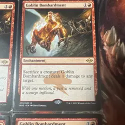 MTG Magic the Gathering Goblin Bombardment (279/765) Modern Horizons x4 cards - Image 3