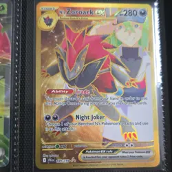 Pokemon N's Zoroark EX Full Art Holo Rare EX Card 189/159 280 HP English 2024 - Image 1