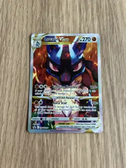 Pokemon Card Lucario VSTAR SWSH291 Ultra Rare Black Star Promo Near Mint - Image 1