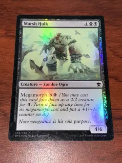 Marsh Hulk x1 FOIL Dragons of Tarkir Black MAGIC MTG CARD B2414 - Image 1