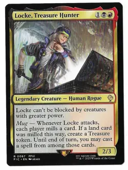 MTG Locke, Treasure Hunter Final Fantasy Commander (FIC) Rare #0087 Unplayed - Image 1