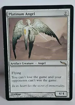 🔮💥 Platinum Angel 💥🔮 Mirrodin MTG 🌟RARE🌟 NM Magic the Gathering - Image 1