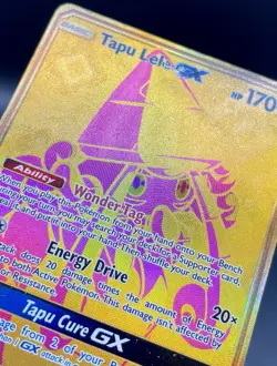 Tapu Lele GX SV94/SV94 Hidden Fates Shiny Vault Textured Full Art Pokemon TCG - Image 3