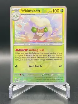 Whimsicott (Master Ball Pattern) 008/131 Prismatic Evolutions Holo Pokemon NM/M - Image 1
