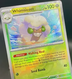 Whimsicott (Master Ball Pattern) 008/131 Prismatic Evolutions Holo Pokemon NM/M - Image 3