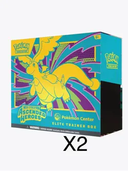 PRESALE Pokemon Center Ascended Heroes PC ETB LOT OF 2 - Image 1