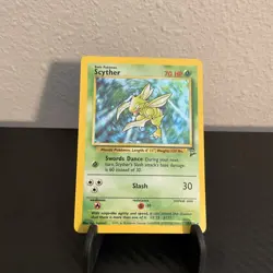 Pokemon Scyther 17/130 Base Set 2 Holo Rare - Image 1