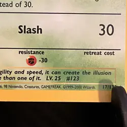 Pokemon Scyther 17/130 Base Set 2 Holo Rare - Image 5