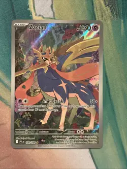 Pokemon Zacian 100/094 Phantasmal Flames Illustration Rare Holo - NM - Image 1