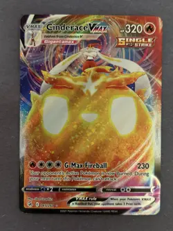 2021 Pokemon SWSH Fusion Strike Cinderace VMAX #045/264 - Image 1
