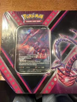 Pokemon TCG V Powers TIN Eternatus V 5 Booster Packs Factory Sealed.. See Pics - Image 2