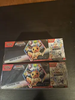 Pokemon Prismatic Evolutions Surprise Box & Booster Bundle Sam's Club - LOT OF 2 - Image 1