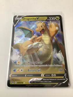 2022 Pokemon Go 049/078 Dragonite V Ultra Rare M/NM - Image 1
