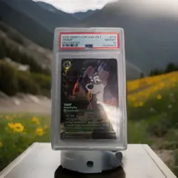 2025 DISNEY LORCANA EN 7-ARCHAZIA'S ISLAND #212 TRAMP - ENTERPRISING DOG PSA 10 - Image 1