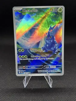 Heracross Paldea Evolved Illustration Rare Pokemon TCG Card 194/193 - Image 1