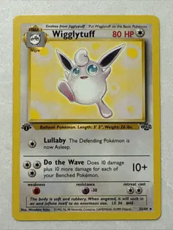 Pokemon TCG Wigglytuff Jungle 32/64 1st Edition Non-Holo Card Near Mint! - Image 1