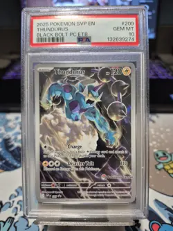 Thundurus SVP 209 Pokemon Center Stamped Promo Card Black Bolt PSA 10 Gem Mint - Image 1