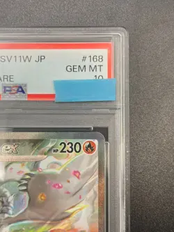 PSA 10 Reshiram ex SAR 168/086 White Flare sv11W Pokemon Card Japanese 2025 - Image 5