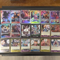 One Piece Tcg Card Lot of 36 SR's & Foils / Boa Hancock, Luffy, Bonney & others - Image 2
