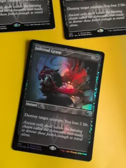 Infernal Grasp x3 MID 399 Instant, 1 is foil Magic the Gathering 3 card. promo - Image 2