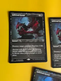 Infernal Grasp x3 MID 399 Instant, 1 is foil Magic the Gathering 3 card. promo - Image 4