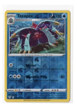 Pokemon Card - 2020 Toxapex 052/189 - Sword & Shield Reverse Holo - Image 1