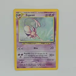 Espeon 1/75 Neo Discovery 2001 Holo Rare WOTC Pokemon Card TCG - Image 1