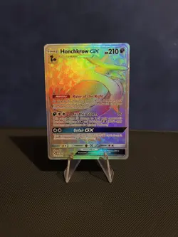 Pokemon Card Honchkrow GX 223/214 Rainbow Secret Rare Unbroken Bonds | NM - Image 1