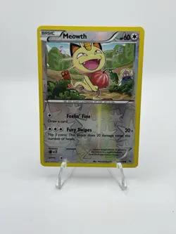 Pokemon TCG Card 2015 Roaring Skies - Meowth 67/108 Reverse Holo - Image 1