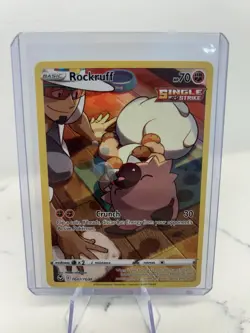 Rockruff - TG07/TG30 - Pokemon Silver Tempest Trainer Gallery Holo Card NM - Image 1