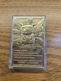 1999 BK 23K Gold Plated Pokemon Pikachu Trading Card - Image 2