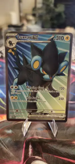 Luxray EX Holo Ultra Rare Twilight Masquerade Pokemon TCG Card 195/167 - Image 1