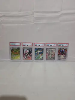 Reshiram ex 166/086 Sv: White Flare Holo Psa 8. Lot Of 5 Different Cards - Image 1