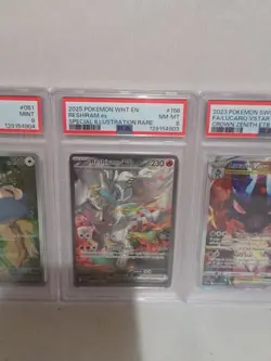 Reshiram ex 166/086 Sv: White Flare Holo Psa 8. Lot Of 5 Different Cards - Image 5