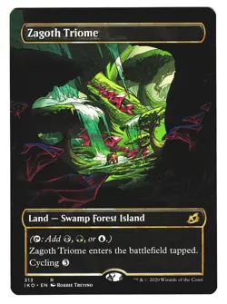 Magic The Gathering Ikoria IKO 2020 #313 Zagoth Triome FULL-ART SHOWCASE NM x1 - Image 1