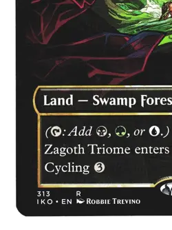 Magic The Gathering Ikoria IKO 2020 #313 Zagoth Triome FULL-ART SHOWCASE NM x1 - Image 4