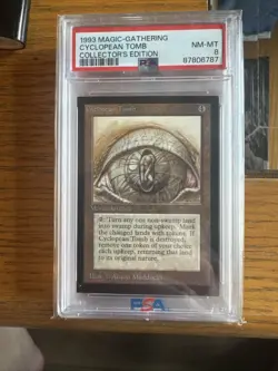 1993 MtG Magic: the Gathering: Cyclopean Tomb CE Rare WOTC PSA 8 - Image 1