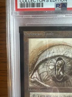 1993 MtG Magic: the Gathering: Cyclopean Tomb CE Rare WOTC PSA 8 - Image 2
