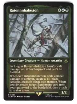 Ratonhnhake:ton (Foil Etched) #244 (NM) (Foil) (R) (ACR) Magic MTG - Image 1
