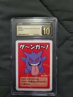 CGC 10 Pristine Gengar Old Maid Playing Cards 2019 Japanese Pokemon Card - Image 1