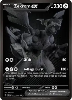 Zekrom ex (#172/086) - Holofoil SV - Black Bolt NM Pokemon - Image 1