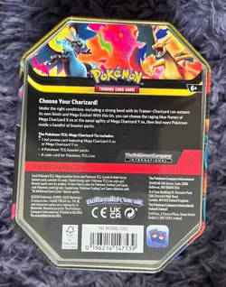 Pokemon Mega Charizard ex Tin *** ON HAND *** Factory Sealed - Image 2