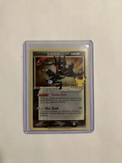 Pokemon Greninja Black Star Promo SWSH144 Celebration Gold Star Holo Original - Image 1