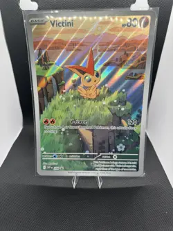 Pokemon Black Bolt White Flare Victini Promo #208 Illustration Rare Promo Jumbo - Image 1
